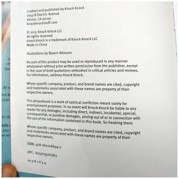 Knock Knock Fake Swears Book - Picture 4 of 4